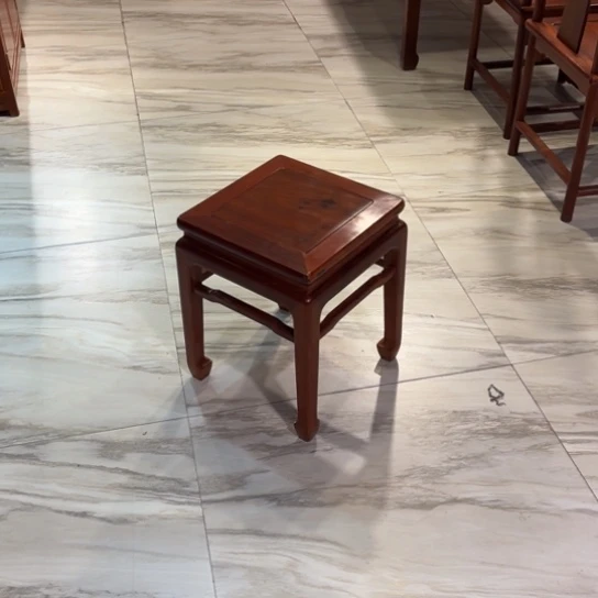 紫檀木类成套家具时***客缅花方凳4张
