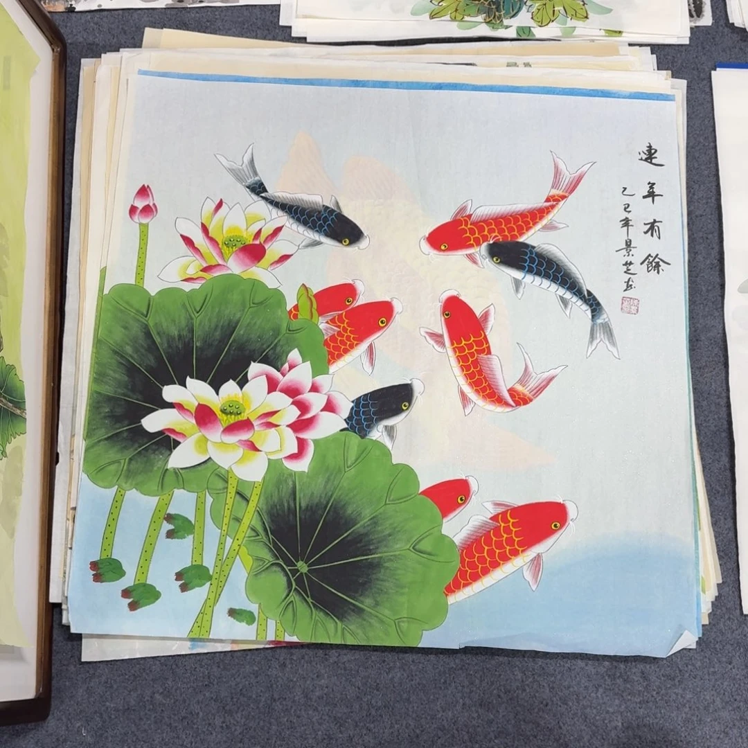 国画68×68工笔手绘画画画