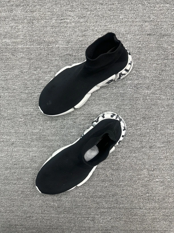 99新 Balenciaga/巴黎世家 39 巴黎世家涂鸦袜子鞋