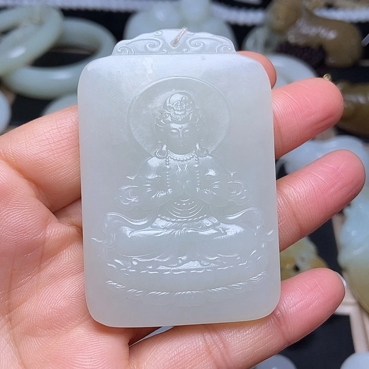 吊坠(不含链)未镶嵌和田玉