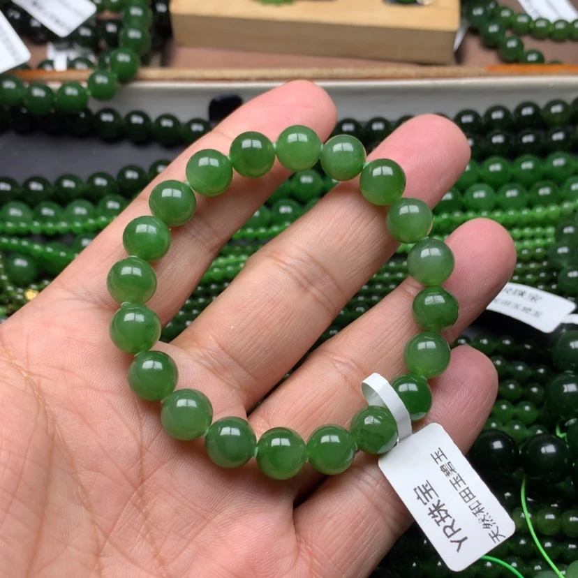 【闪购商品】未镶嵌手链和田玉（碧玉）10