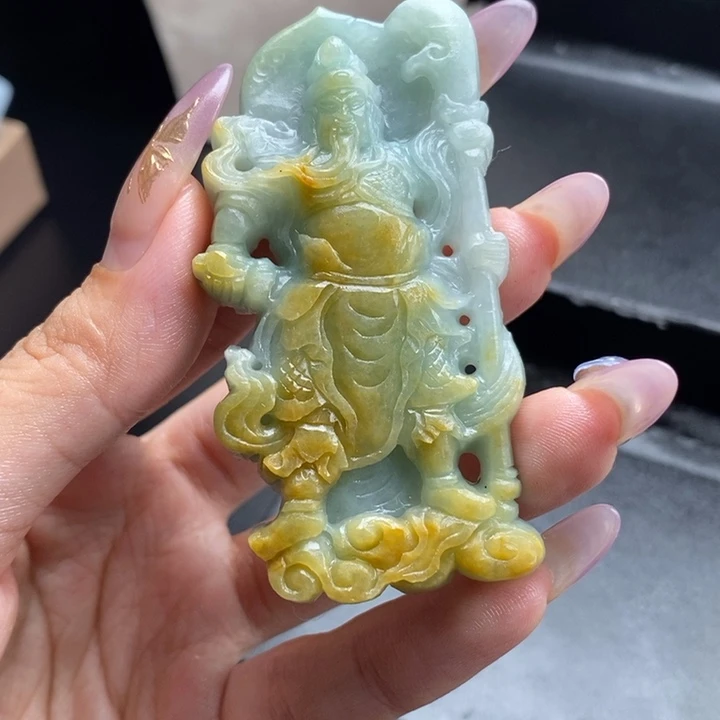 定制翡翠未镶嵌关公