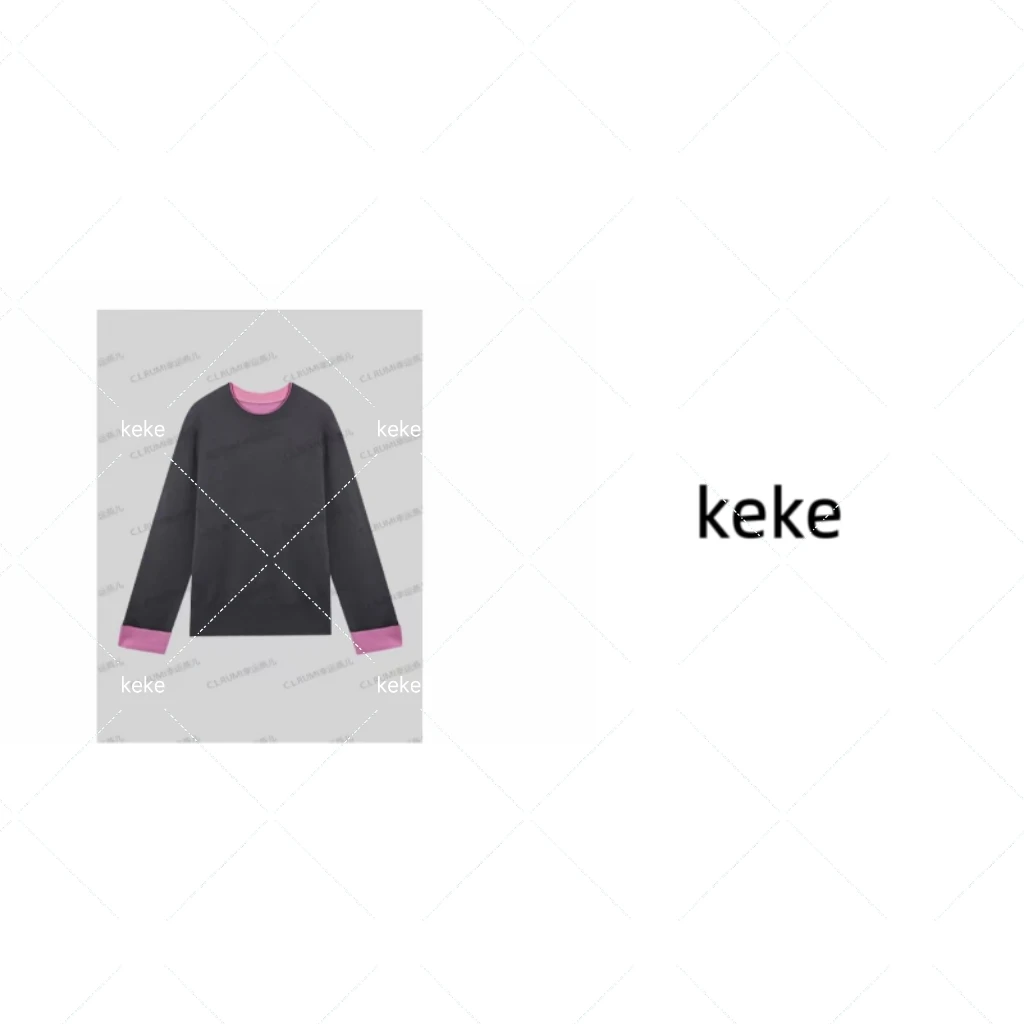 【Keke甄选好物】“微醺粉”百搭宽松双面异色显白圆领针织卫衣上衣