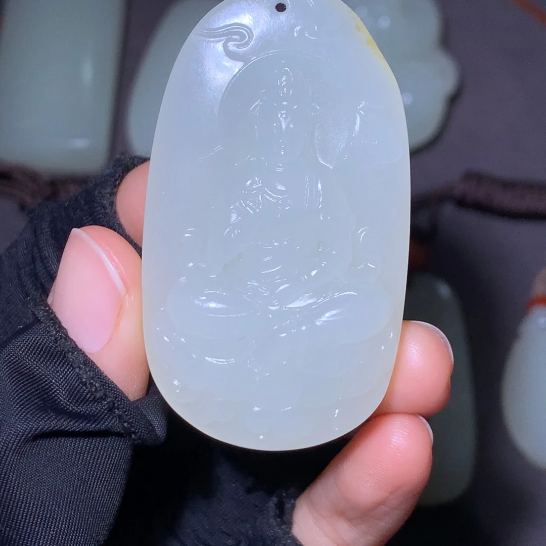 和田玉颈饰未镶嵌大***理