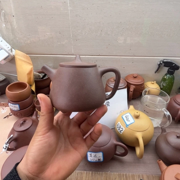 茶壶紫砂紫泥石瓢220左右瑕疵不挑