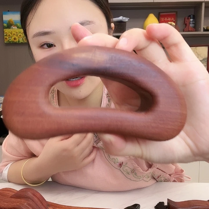 红檀木半圆推板微瑕