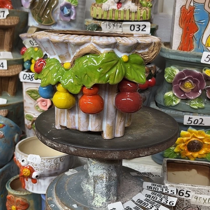 粗陶材质多肉花盆