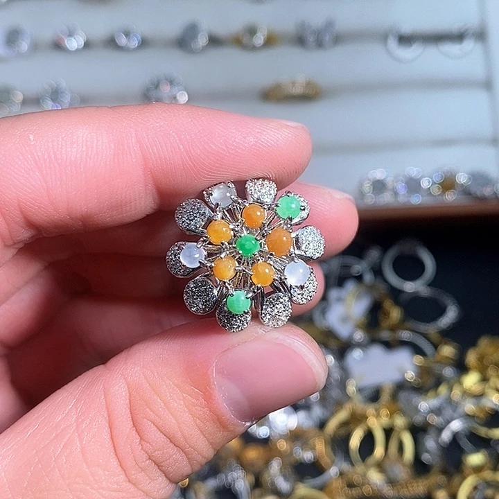 翡翠未镶嵌戒指220