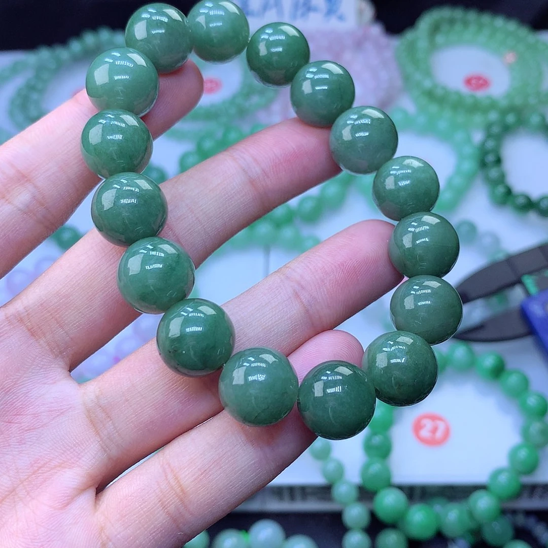 翡翠未镶嵌毛衣链