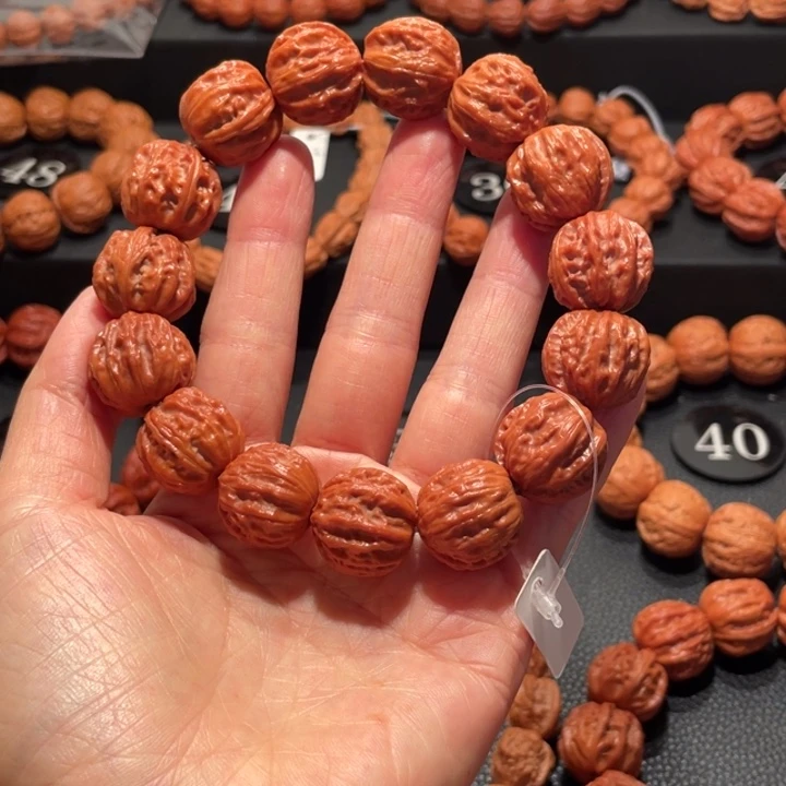 小***郭文玩核桃手串粗筋八棱1.9