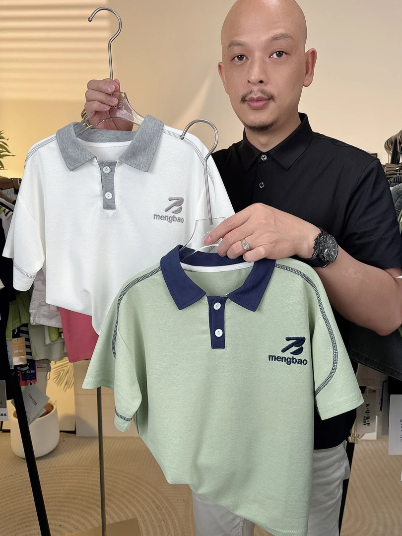 2025夏男童短袖TPOLO领POLO衫短袖中大童帅气休闲男童上衣