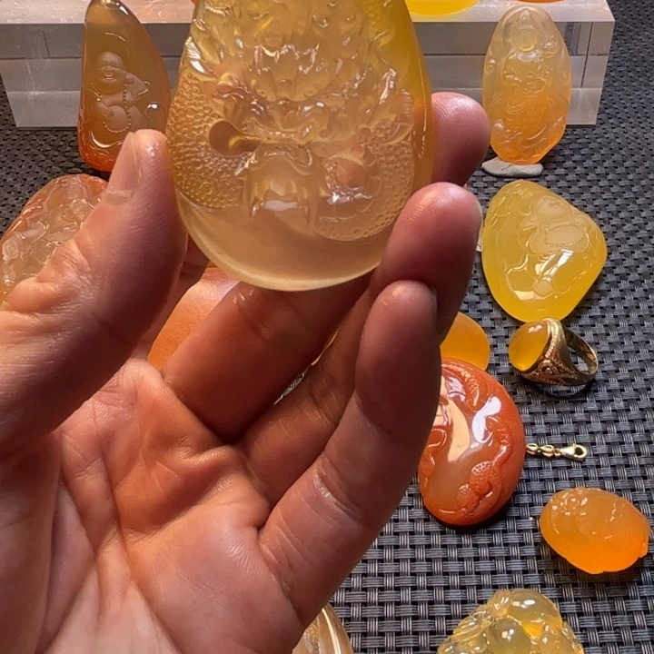 烦***人石英质玉未镶嵌小小吊坠挂件挂件