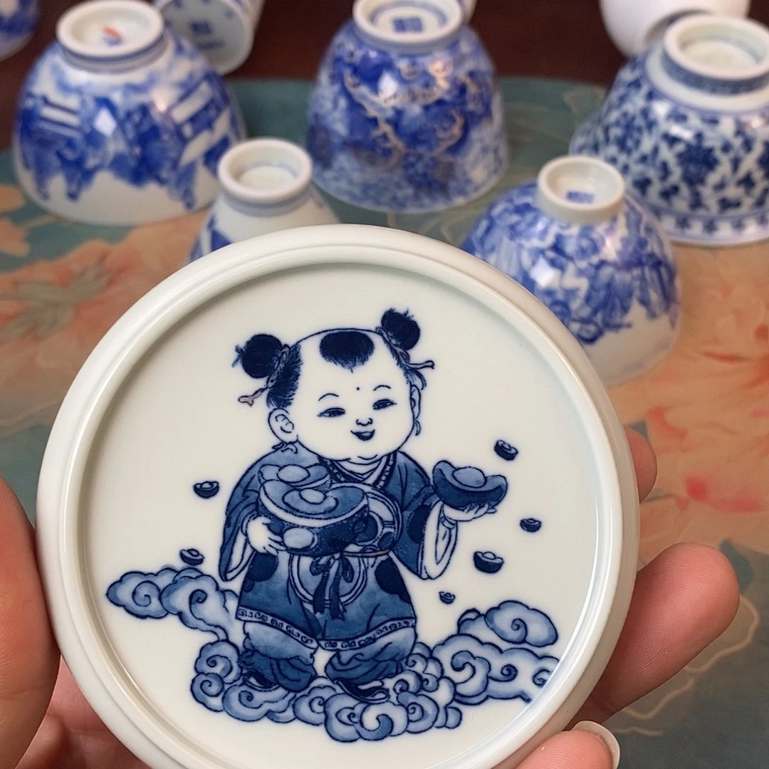 杯现代景德镇全手工全手绘茶具168888