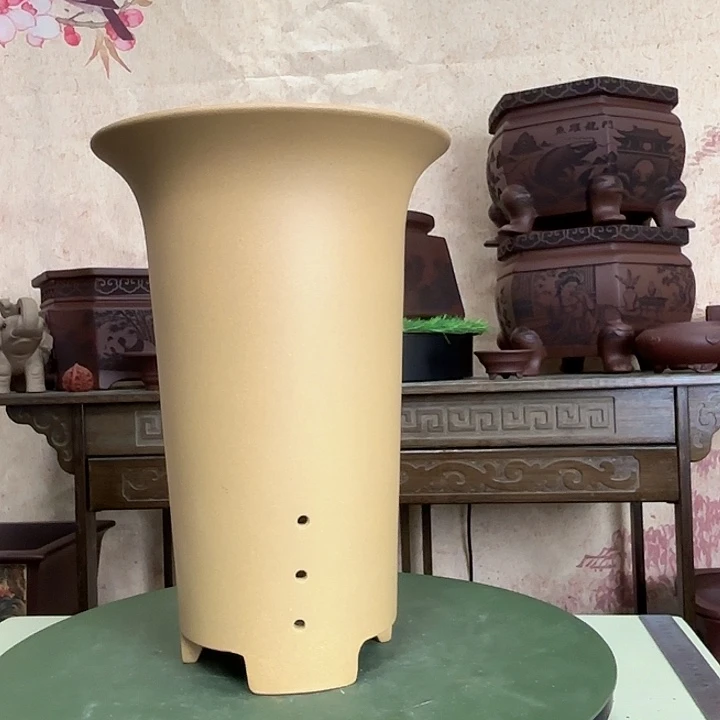 紫砂花盆孤品放漏