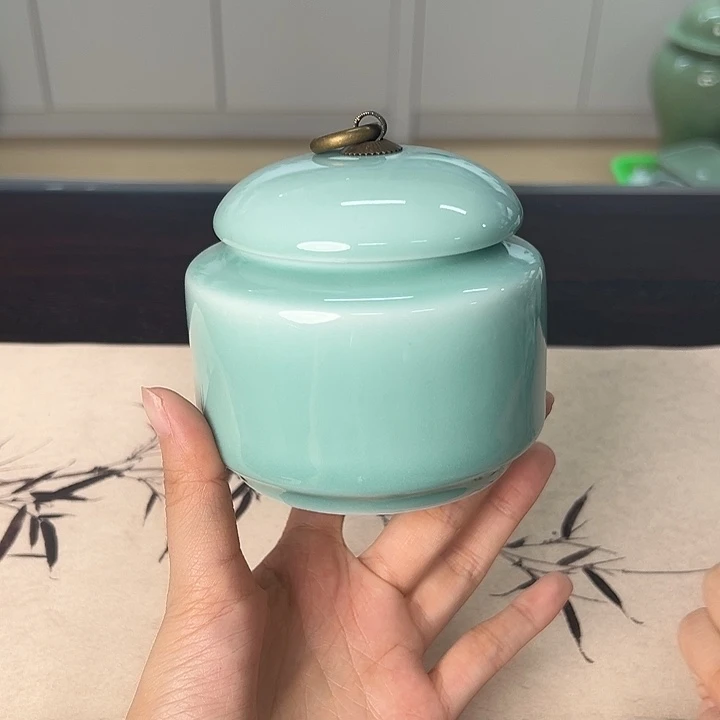 龙泉云间青瓷小米茶器