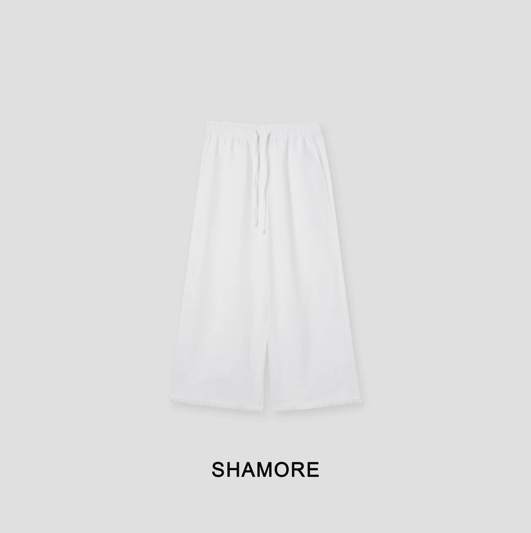 SHAMORE「慵懒随性」夏季简约显瘦百搭休闲裤SM0087