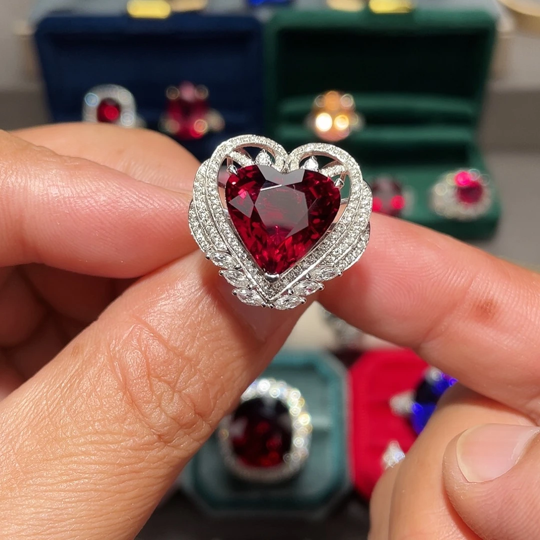 戒指碧玺18K金镶嵌8.85ct