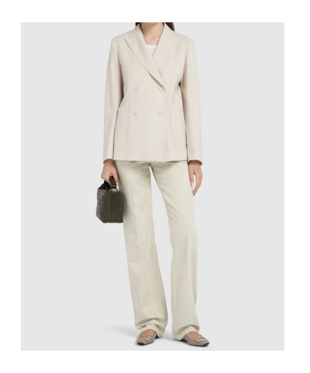 全新未使用 MaxMara Weekend Nervoso 早春新款OL风双排扣西装