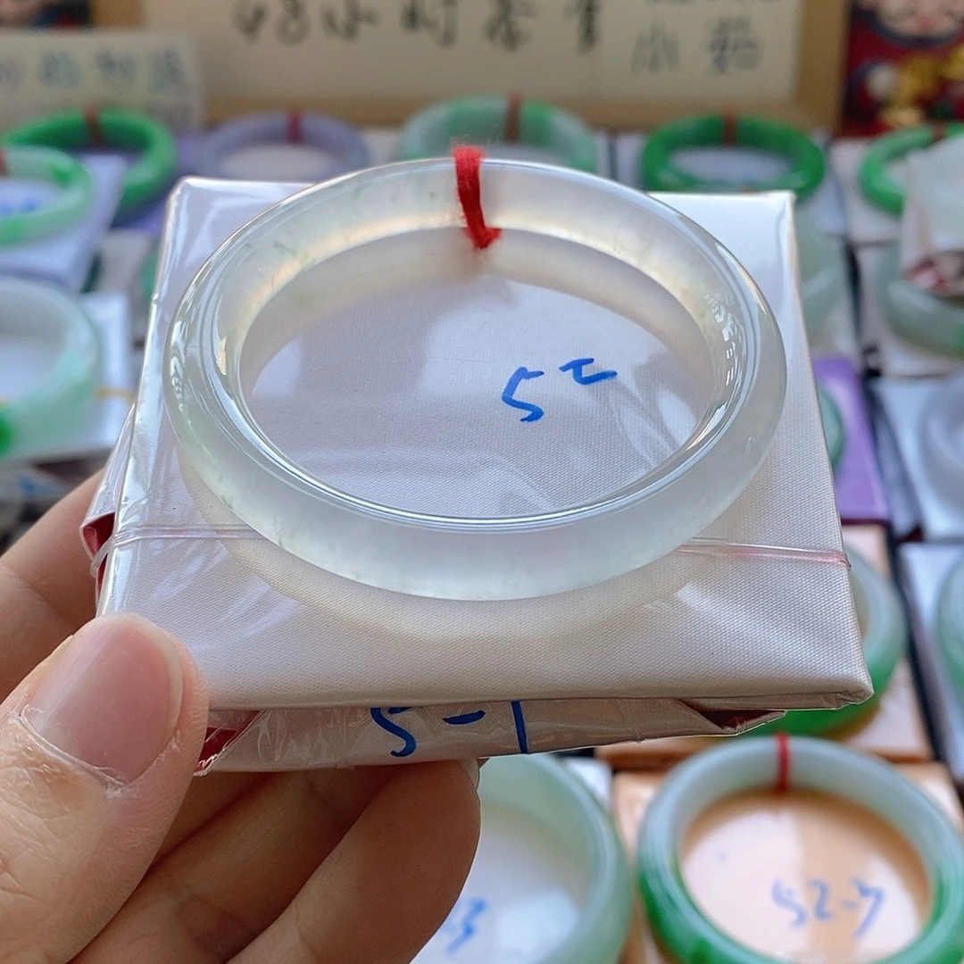 翡翠未镶嵌手镯26号