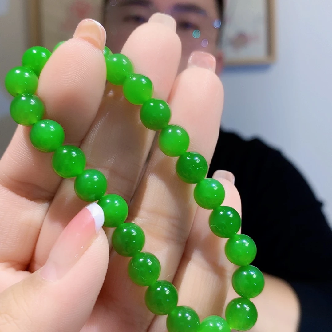 和田玉（碧玉）手链未镶嵌