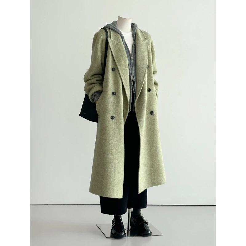 呢子大衣女2025新款秋冬季高级感毛呢外套小个子中长款气质赫本风