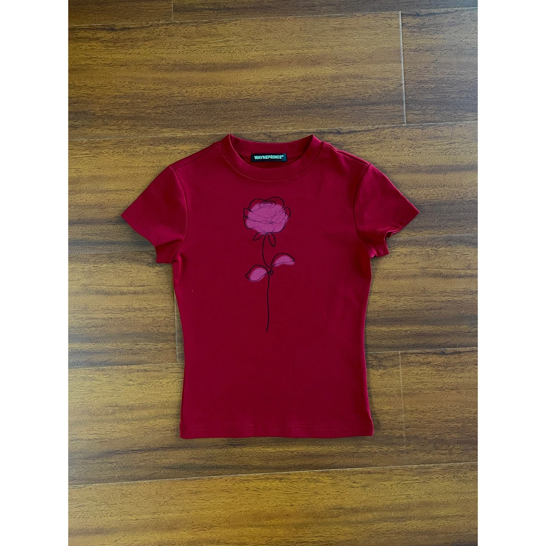 19studio WAYNEPRINCE 女款花朵印花短袖