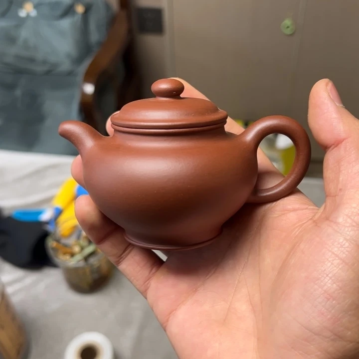 紫砂茶壶宝*宝大亨掇只陈腐老紫泥160cc