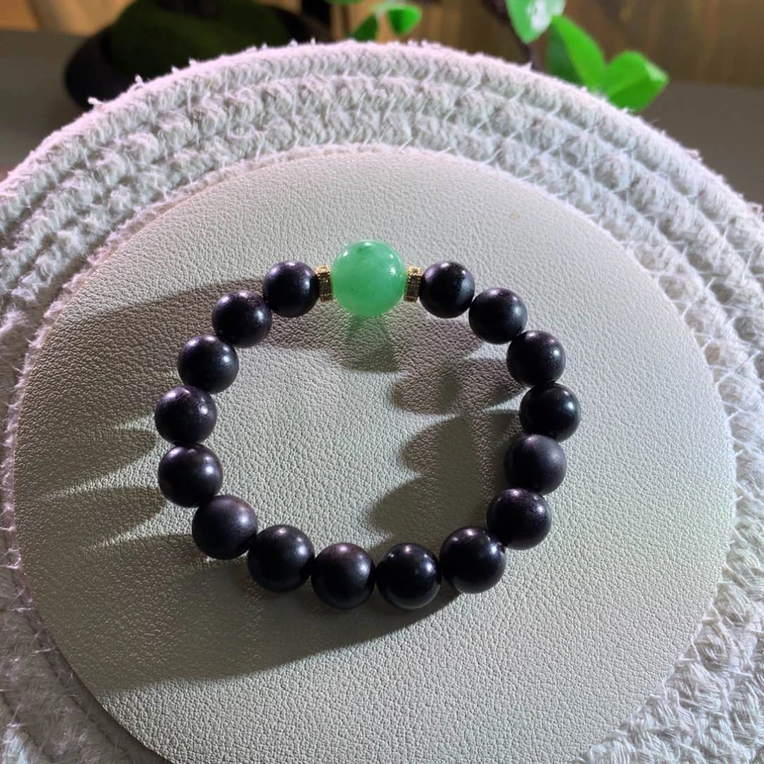 散珠翡翠天然缅a绿色单珠