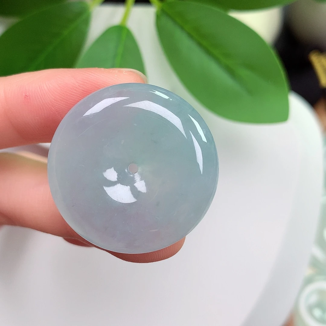 颈饰未镶嵌翡翠平安扣 28.8-6.4mm