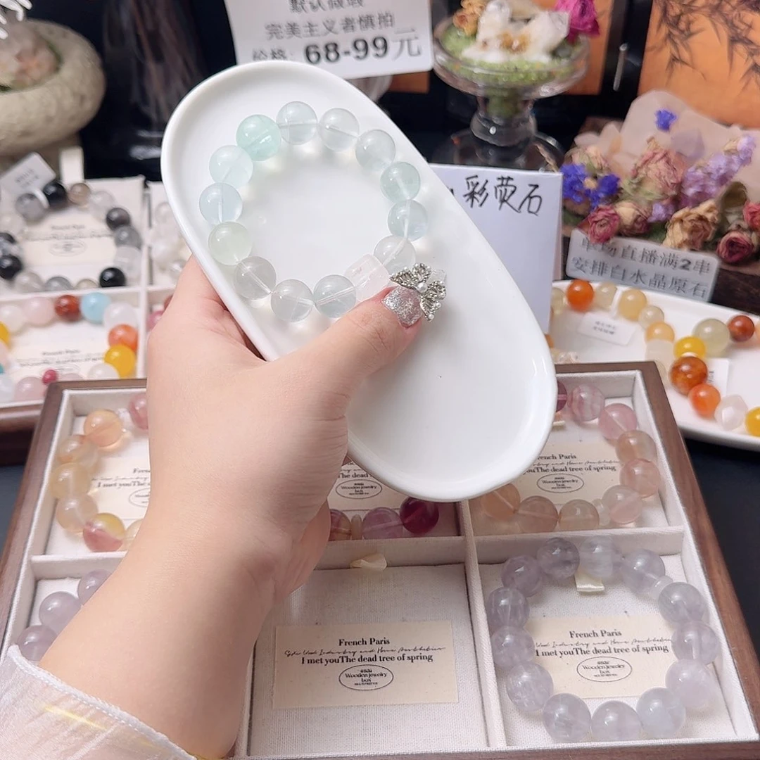 水晶手链合金天然水晶手串多样性发其一