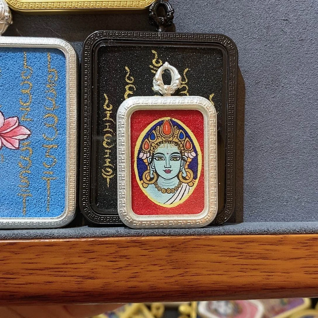 纯手绘 绿度母 高卡 矿砂