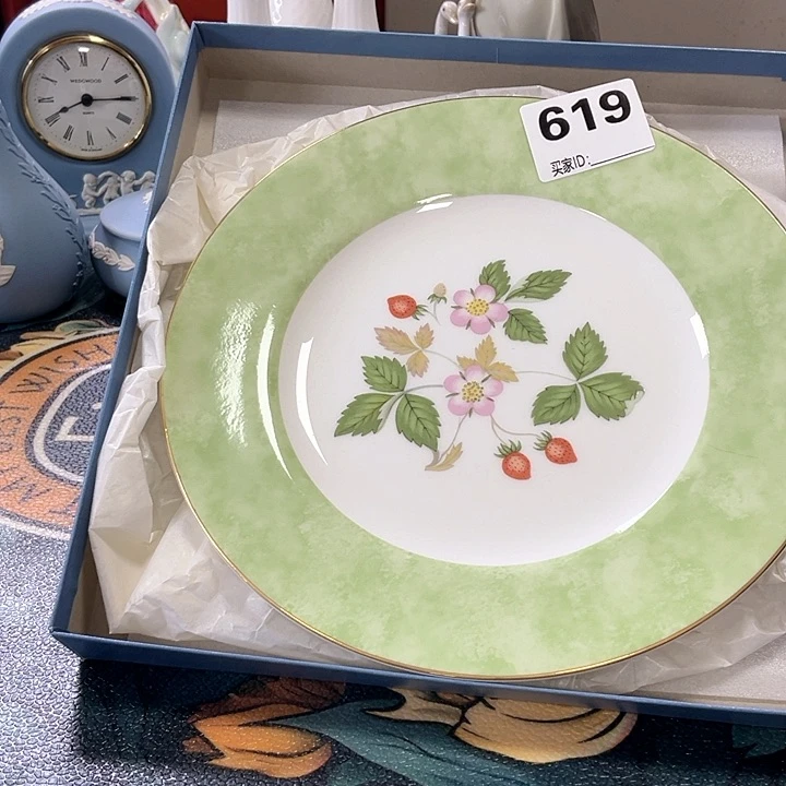 紫砂欧瓷五德盘子