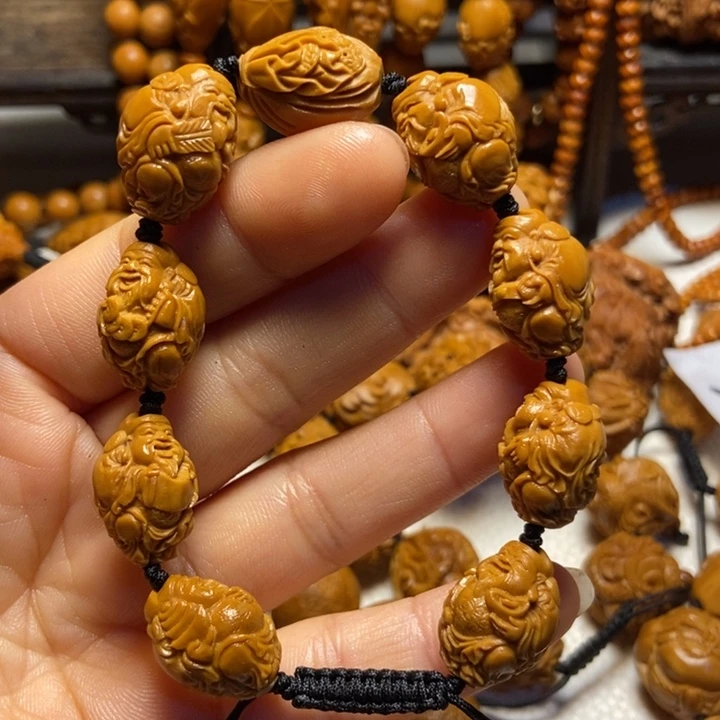 【闪购商品】橄榄核手串/手链八方财神1.4