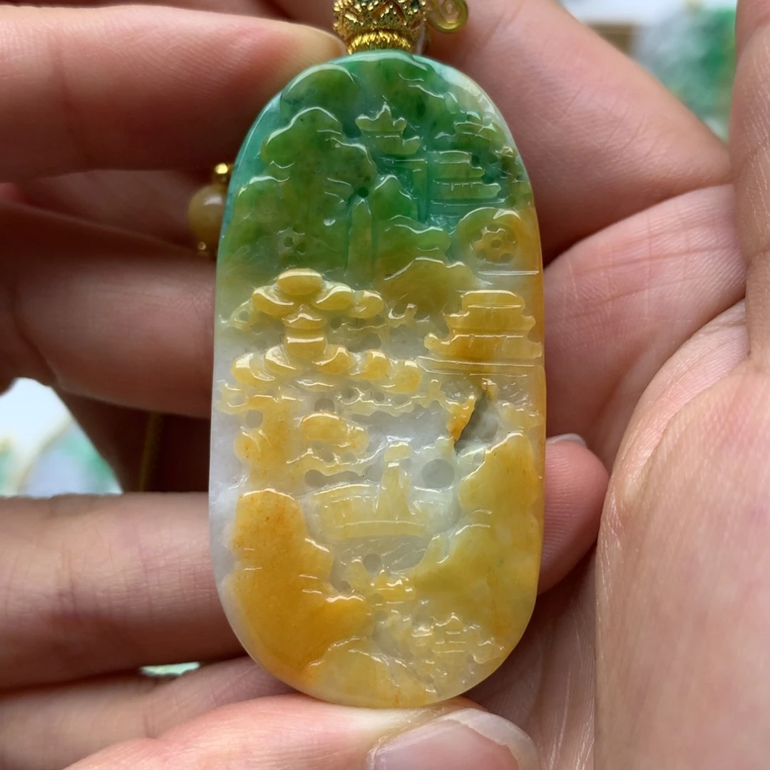 翡翠未镶嵌颈饰翡翠
