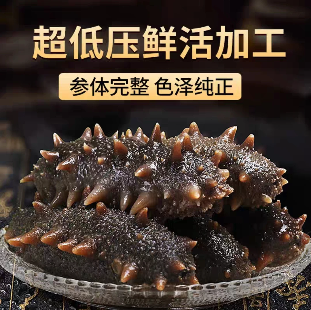 即食海参蒸制大连辽刺参源头工厂发货6-8 头3斤
