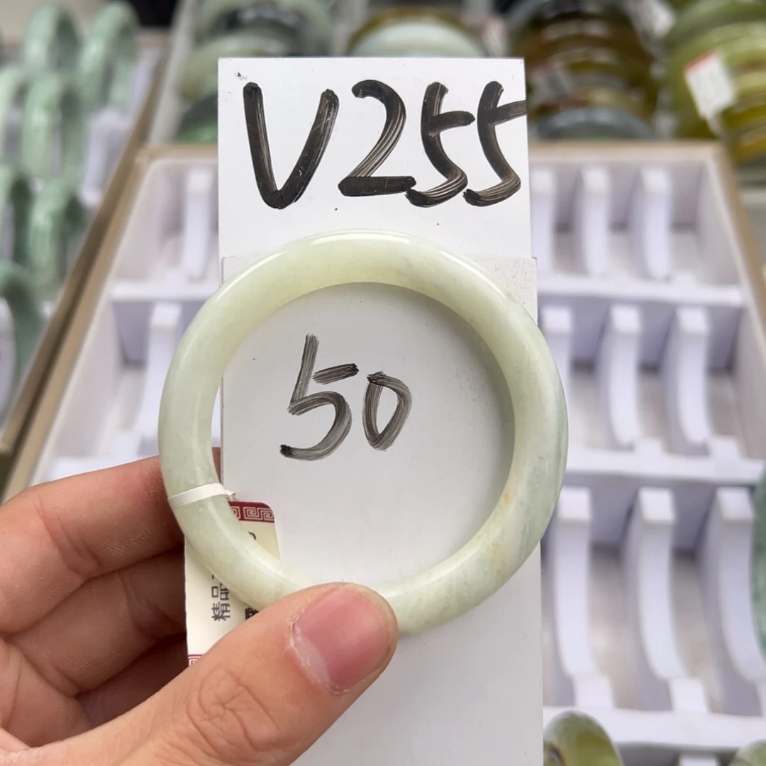 岫玉手镯未镶嵌天然岫玉微瑕