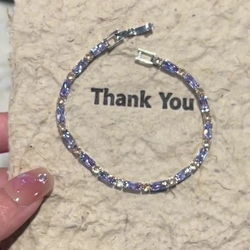 铜合金手链 「紫色迷情」手链轻奢精致小众冷淡风高颜值手饰F1840