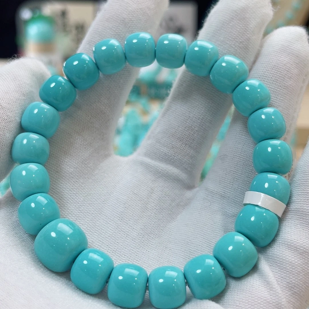 绿松石珠宝奇石18K金镶嵌