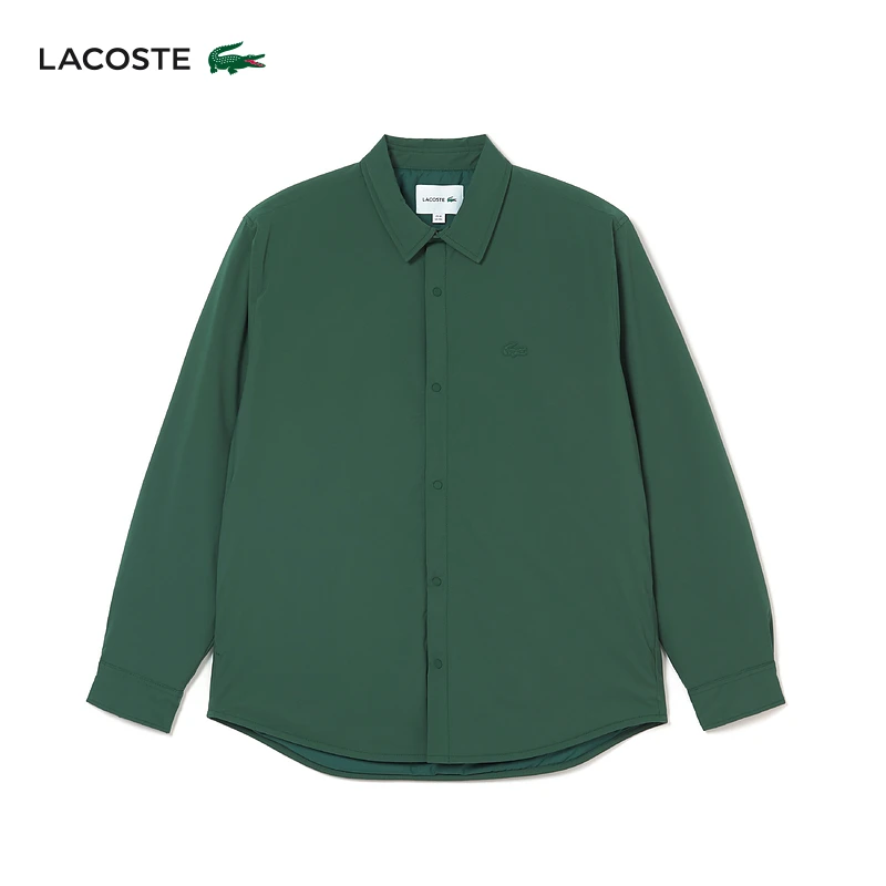 LACOSTE法国鳄鱼男装时尚经典商务通勤翻领衬衫式外套|CH4613
