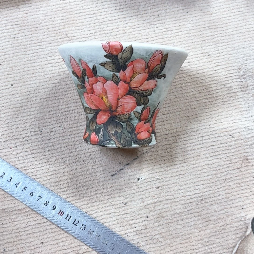 猫***紫砂花盆陶瓷多肉花盆精品