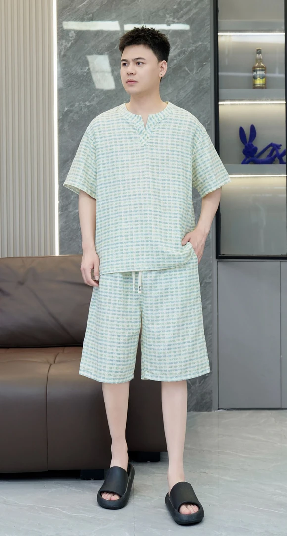 男士国风睡衣家居服套装