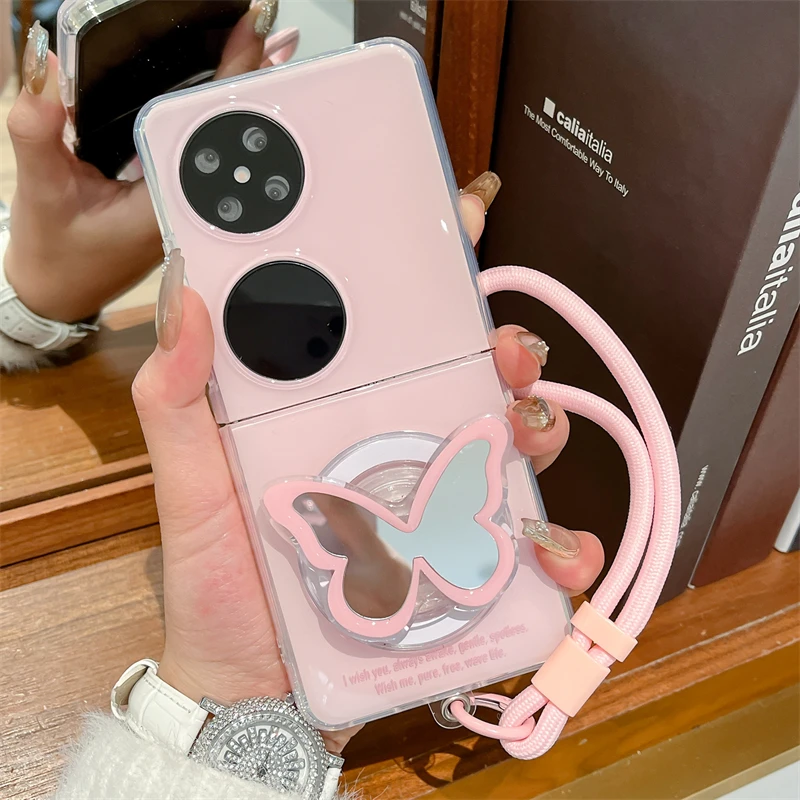 适用华为pocket 2手机壳pocketS折叠屏P50pocket磁吸支架女保护套