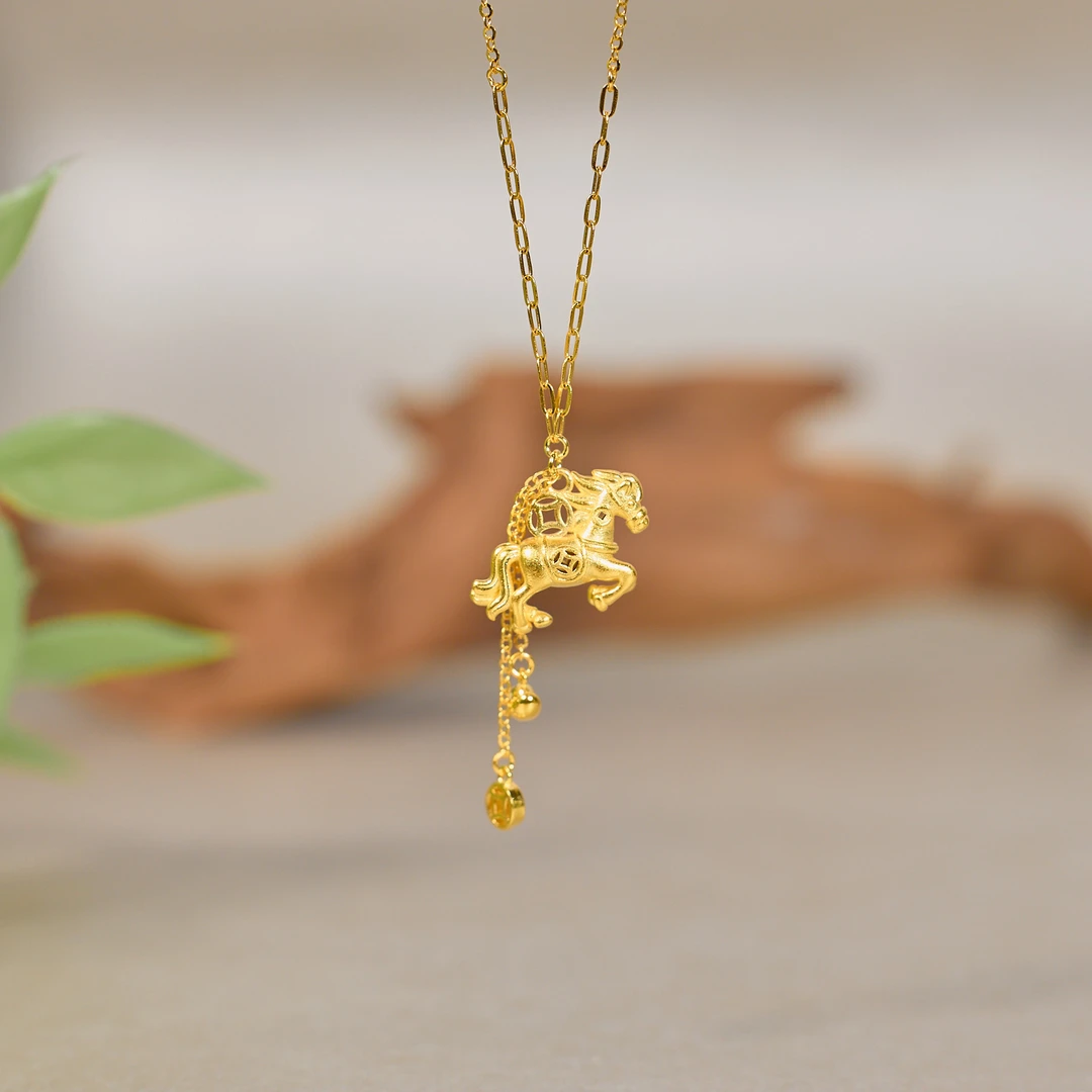 足银银制品 【歪歪】足银马上有钱元宝套链（多样性发一）XB-H8039