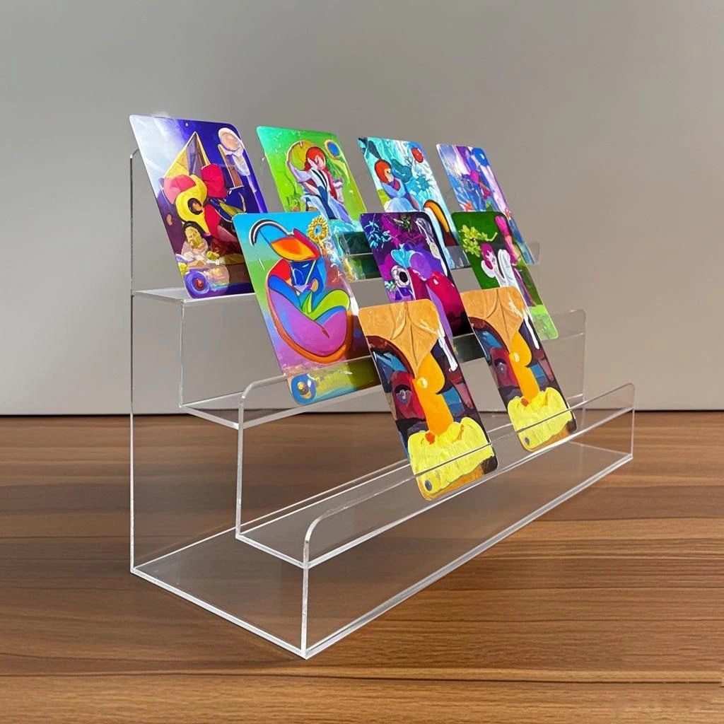 小马宝莉卡透明亚克力阶梯式展示架可收纳鞋托手办等物品陈列