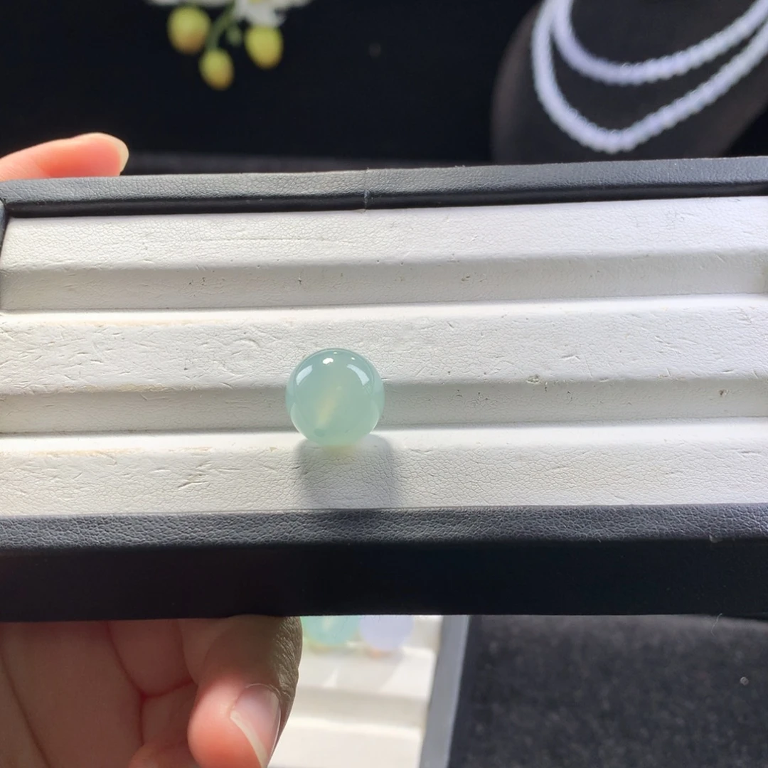 翡翠未镶嵌手串卡13冰蓝