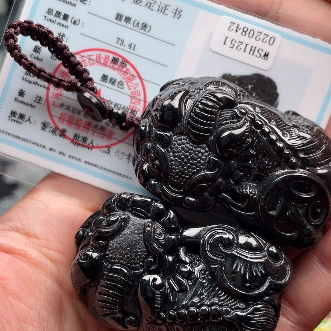 暖***暖翡翠未镶嵌吊坠(不含链)翡翠