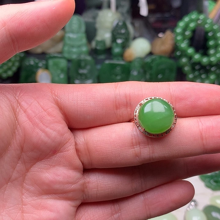 浪***下和田玉银S925镶嵌颈饰