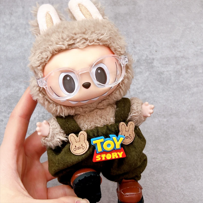 一二三代Labubu衣服挂件拉布布坐坐娃衣可爱小熊套装潮流可爱