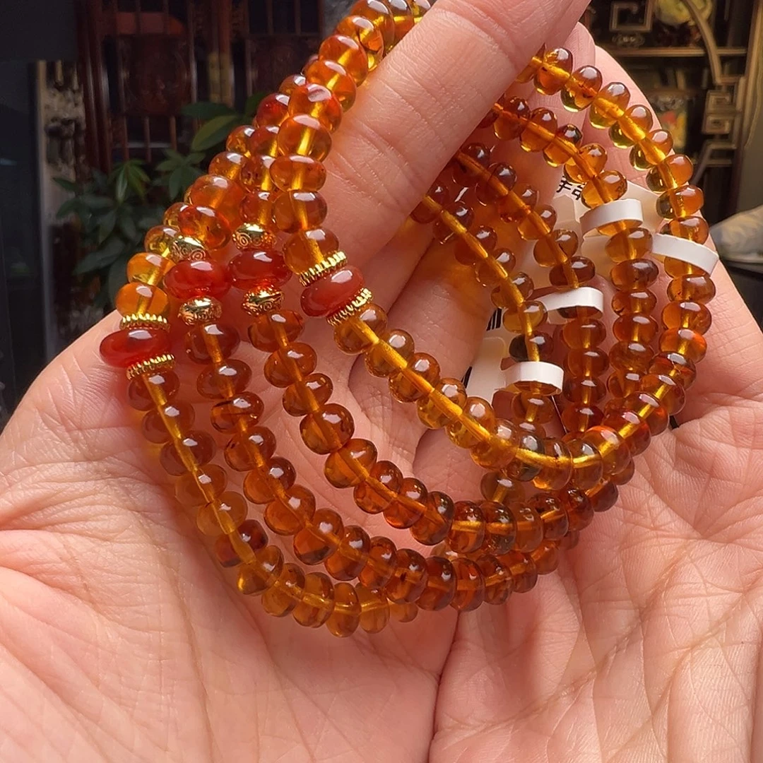 琥珀未镶嵌裸石抚顺琥珀10553六多样性发其一