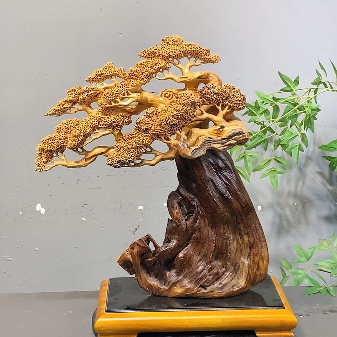 柏木（崖柏）木雕艺术作品欣赏